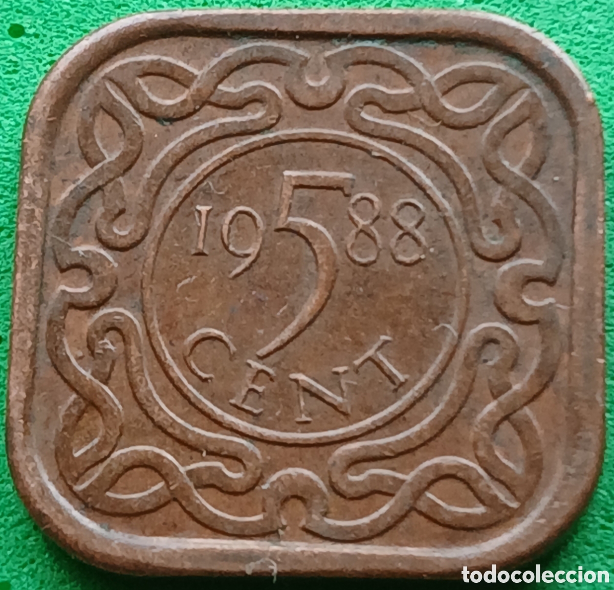 Monedas antiguas de Am&eacute;rica: Surinam 5 cent 1988 km#12b