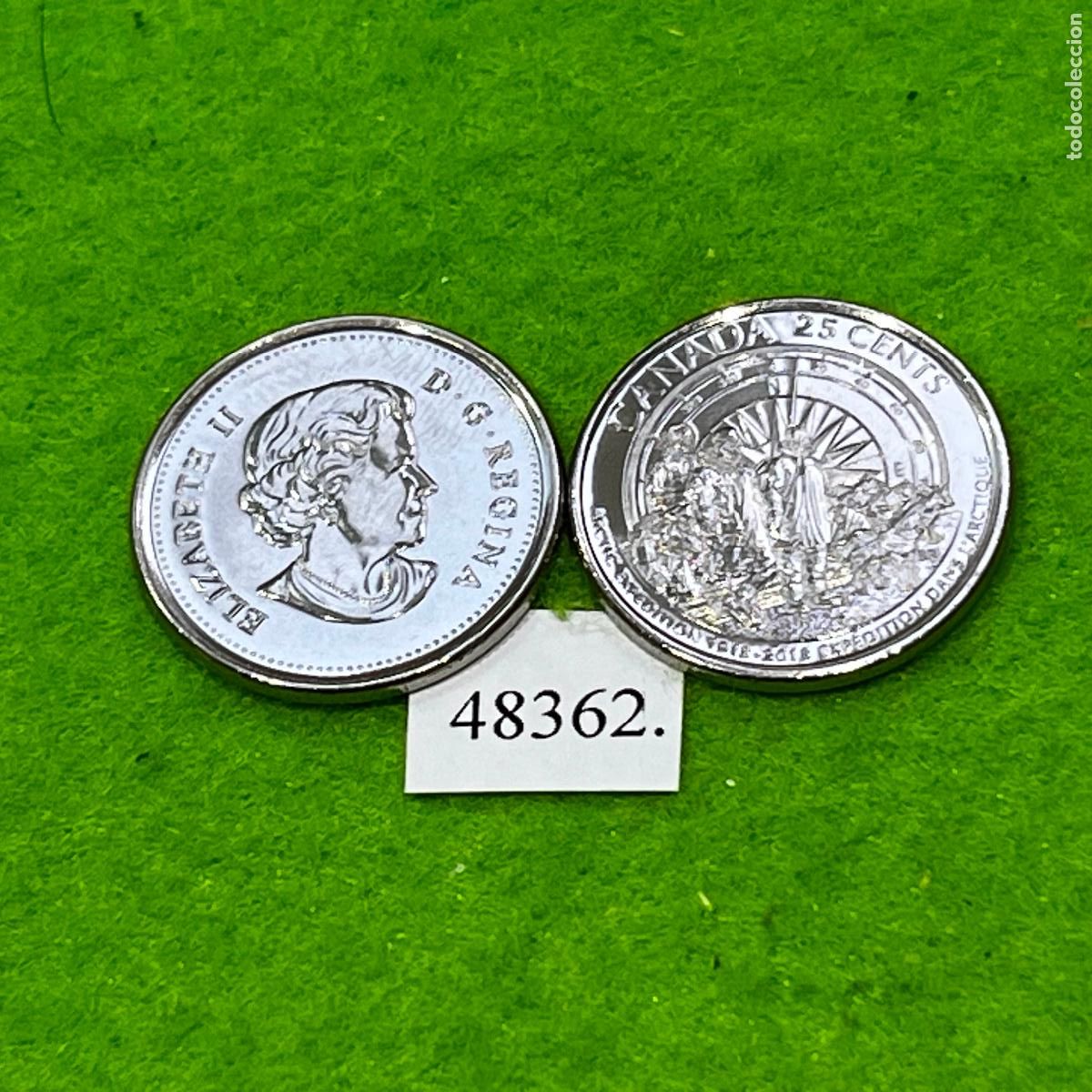 Monedas antiguas de Am&eacute;rica: Canada 25 c&eacute;ntimos 2013, Expedici&oacute;n &Aacute;rtica Canadiense, una moneda, 48362 3