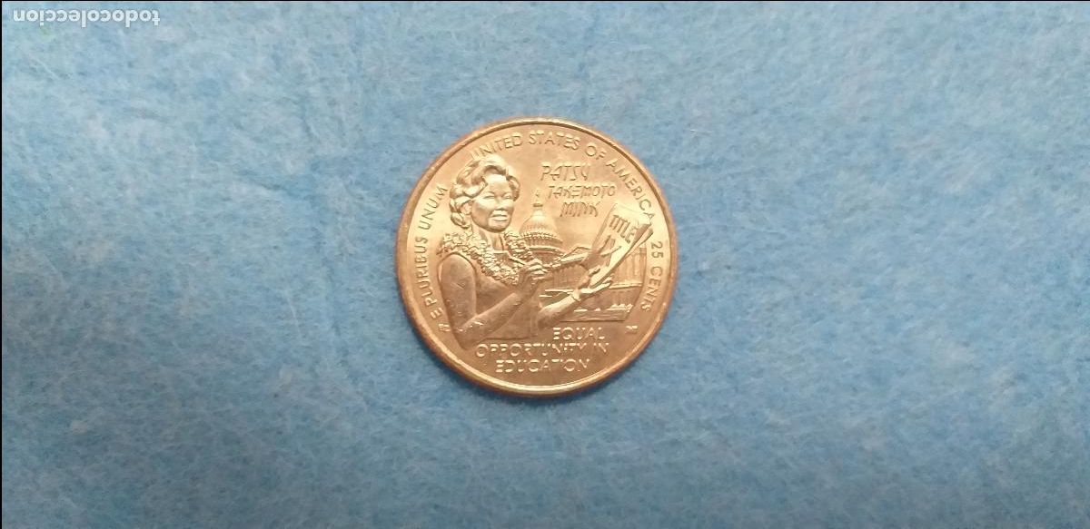 Monedas antiguas de Am&eacute;rica: Moneda Estados Unidos. 25 cents 2024 quarter dollar. Patsy Takemoto. AMERICAN WOMEN QUARTERS