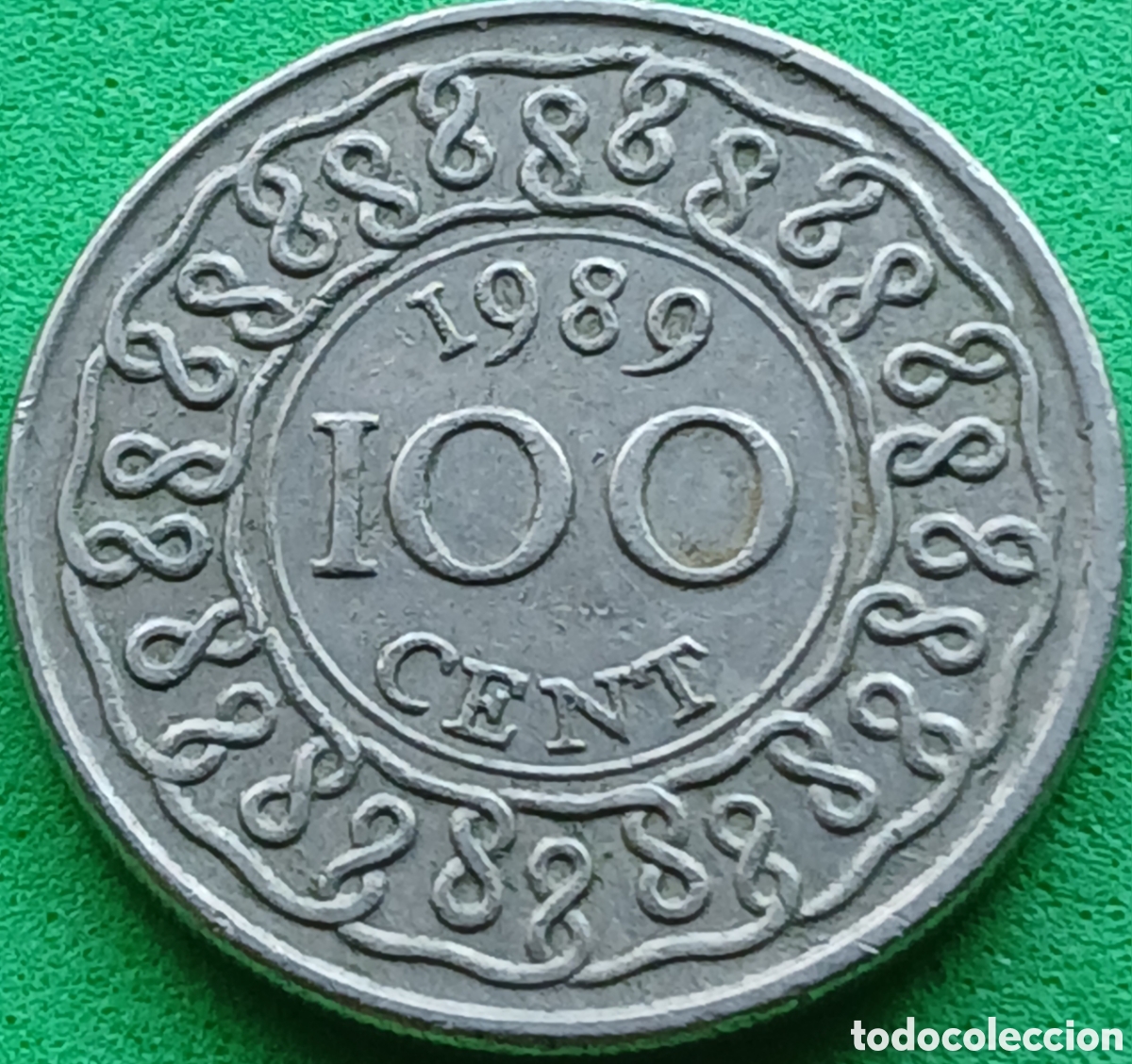 Monedas antiguas de Am&eacute;rica: Surinam 100 cent 1989 km#23