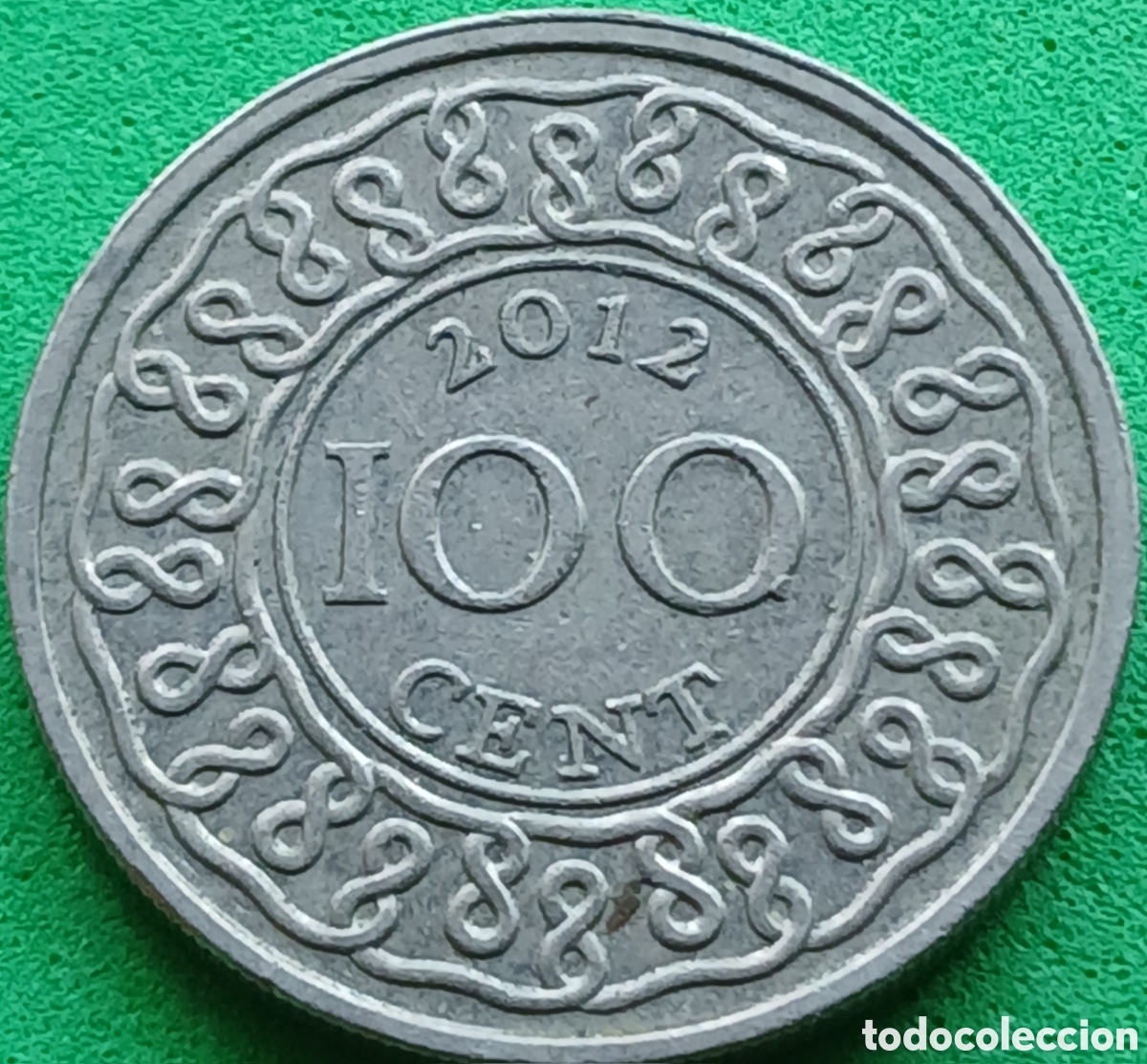 Monedas antiguas de Am&eacute;rica: Surinam 100 cent 2012 km#23 ESCASA!, sin marca