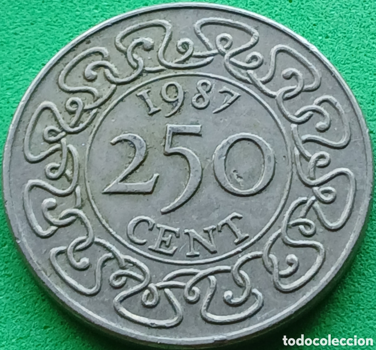 Monedas antiguas de Am&eacute;rica: Surinam 250 cent 1987 km#24