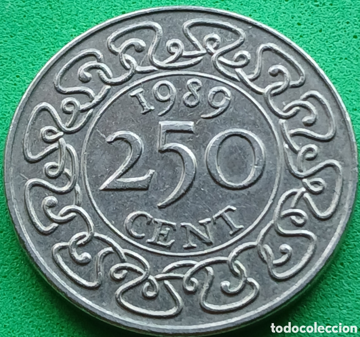 Monedas antiguas de Am&eacute;rica: Surinam 250 cent 1989 km#24