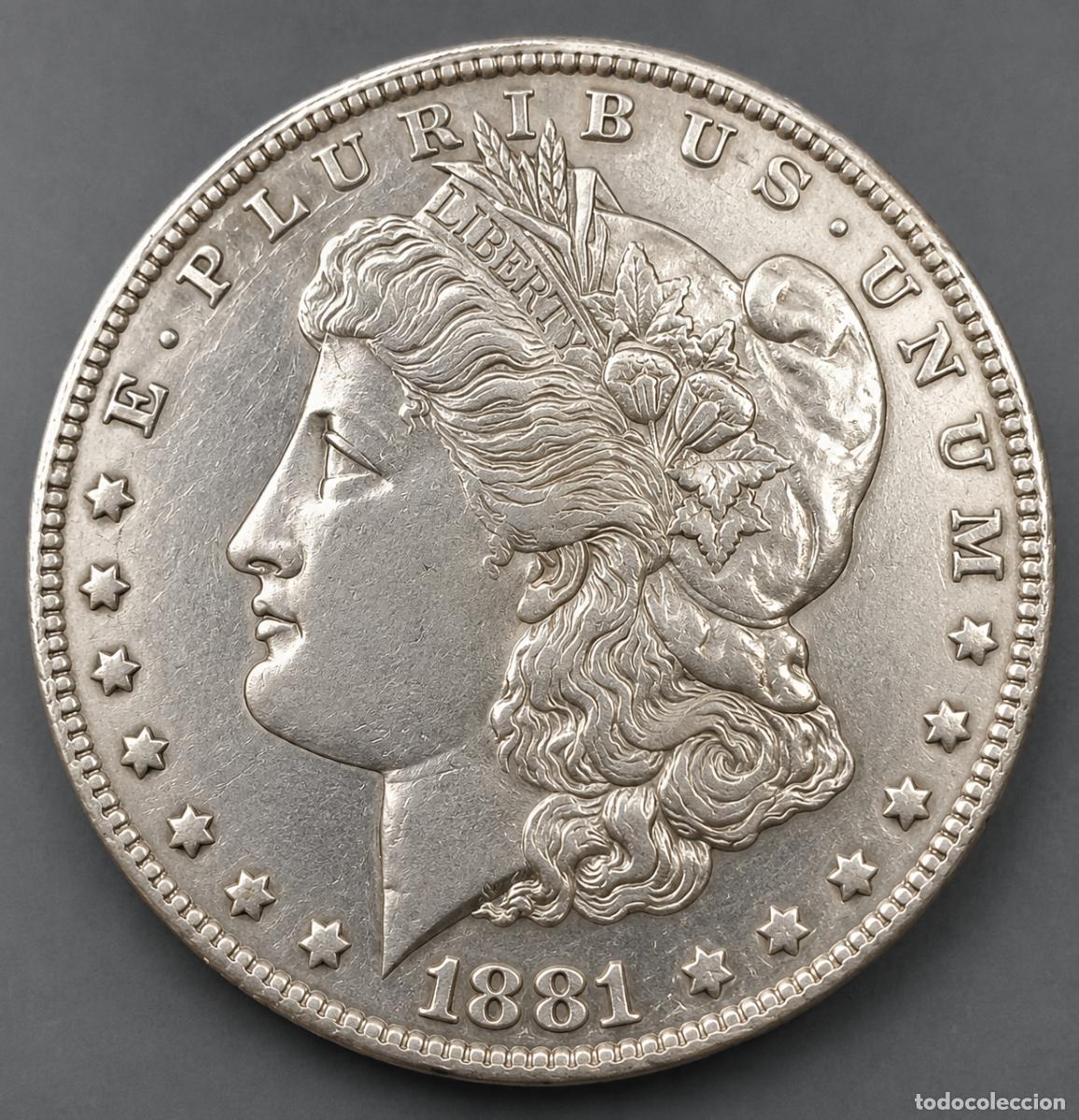 Monedas antiguas de Am&eacute;rica: PERIODO EE.UU.-(1859 - 1909) DOLLAR MORGAN 1881.-0