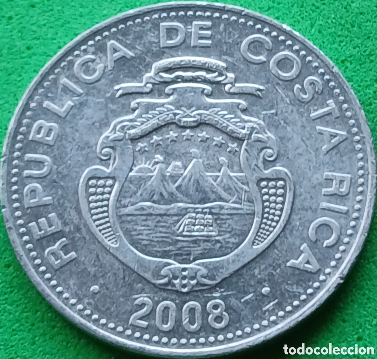 Monedas antiguas de Am&eacute;rica: Costa Rica 5 colones 2008 km#227b