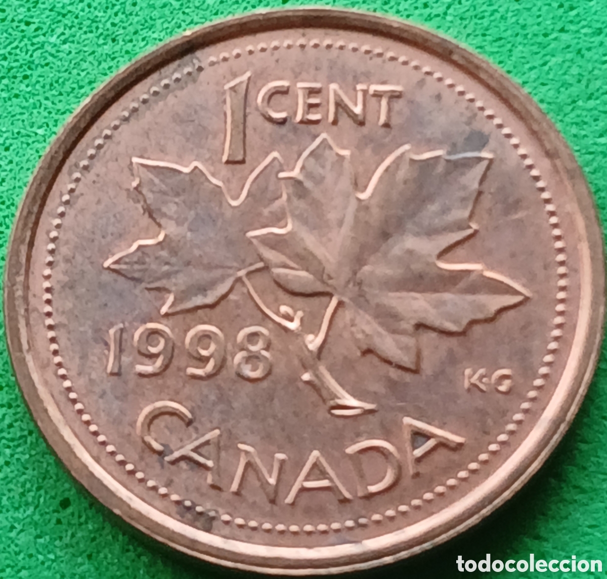 Monedas antiguas de Am&eacute;rica: Canad&aacute; 1 cent 1998 km#289