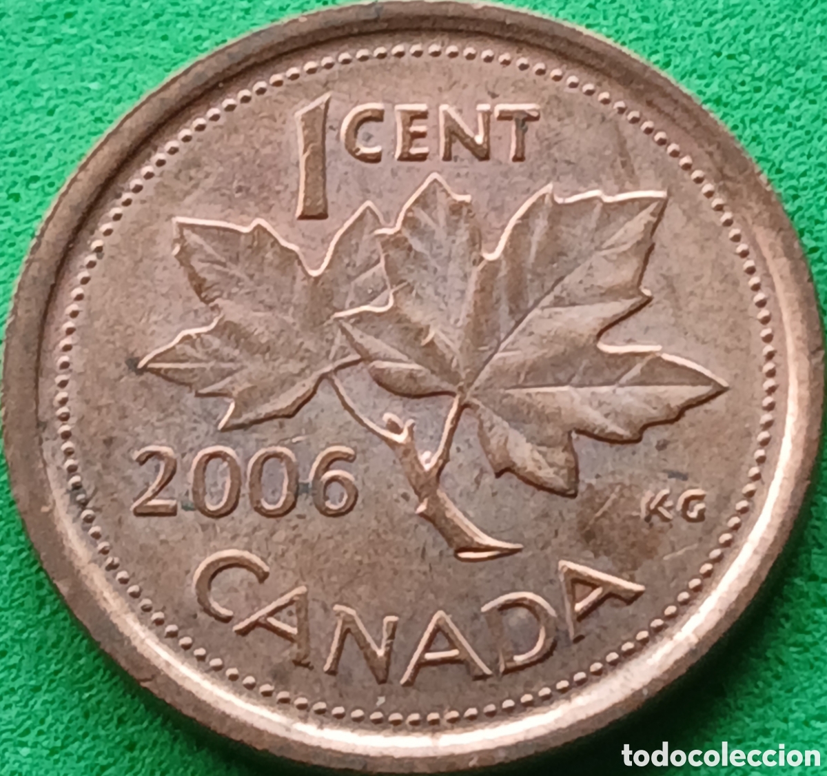Monedas antiguas de Am&eacute;rica: Canad&aacute; 1 cent 2006 km#490 no magn&eacute;tica, sin marca de ceca
