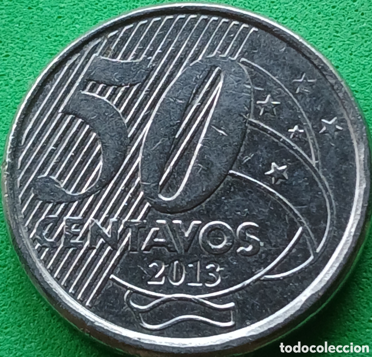 Monedas antiguas de Am&eacute;rica: Brasil 50 centavos 2013 km#651a