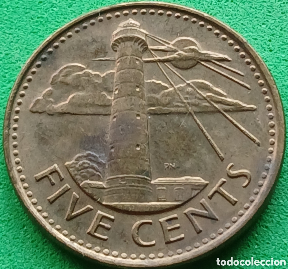 Monedas antiguas de Am&eacute;rica: Barbados five cents 2014 km#11a