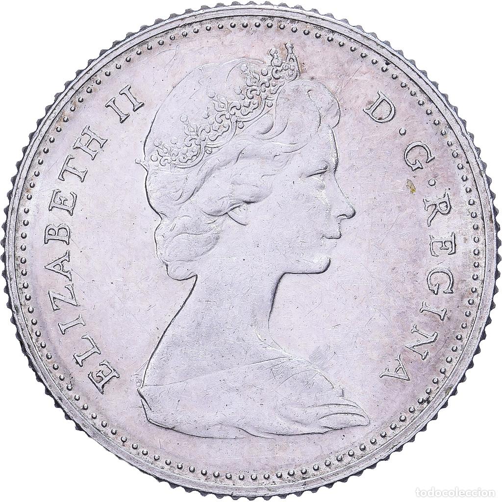 Monedas antiguas de Am&eacute;rica: [#639414] Canad&aacute;, Elizabeth II, 10 Cents, 1867-1967, Royal Canadian Mint, Plata, EBC