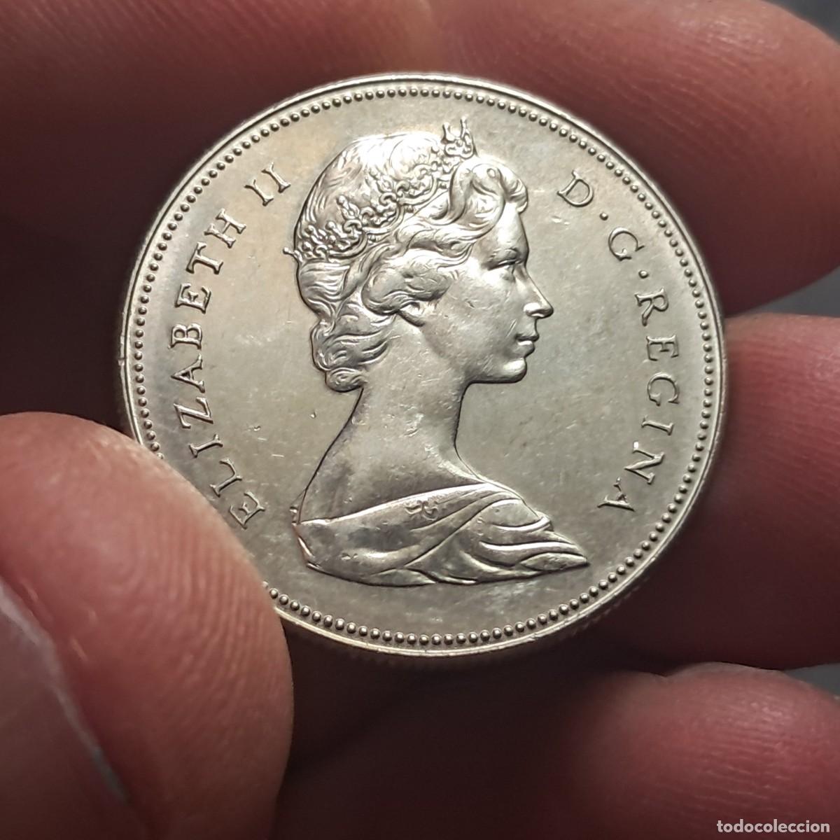 Monedas antiguas de Am&eacute;rica: MONEDA CANAD&Aacute; 50 CENTS 1971 VF - Elizabeth II (2&ordm; retrato, Nickel) KM# 75.1