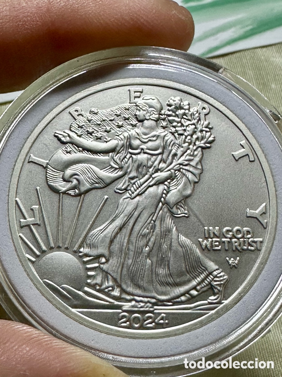 Monedas antiguas de Am&eacute;rica: Onza de Plata .999 Liberty CECA West Point