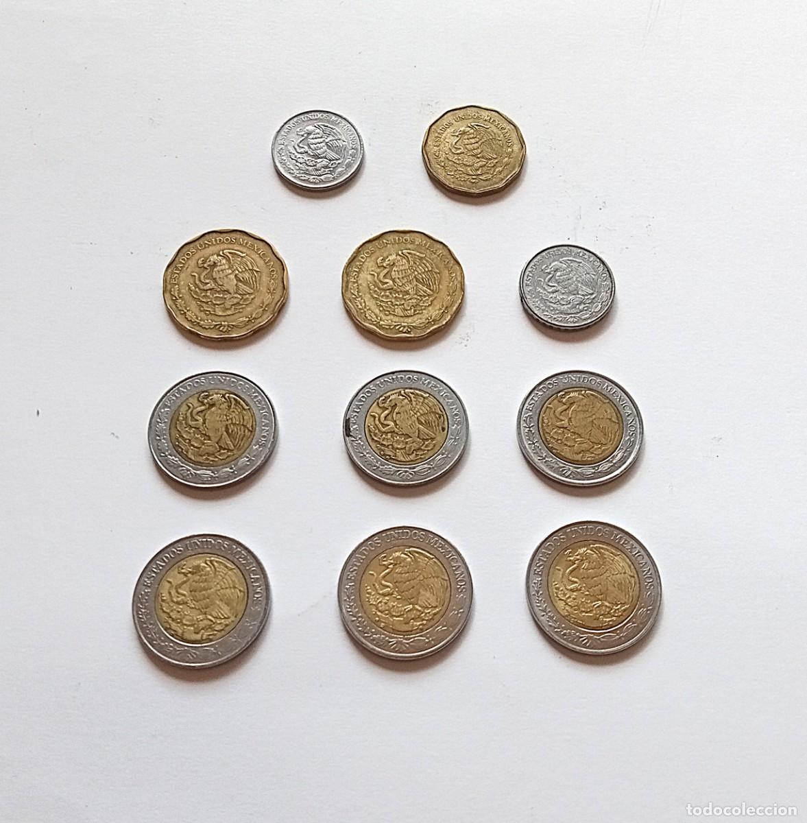 Monedas antiguas de Am&eacute;rica: M&Eacute;XICO - 11 MONEDAS - Entre 1993 y 2016 - VER LISTADO