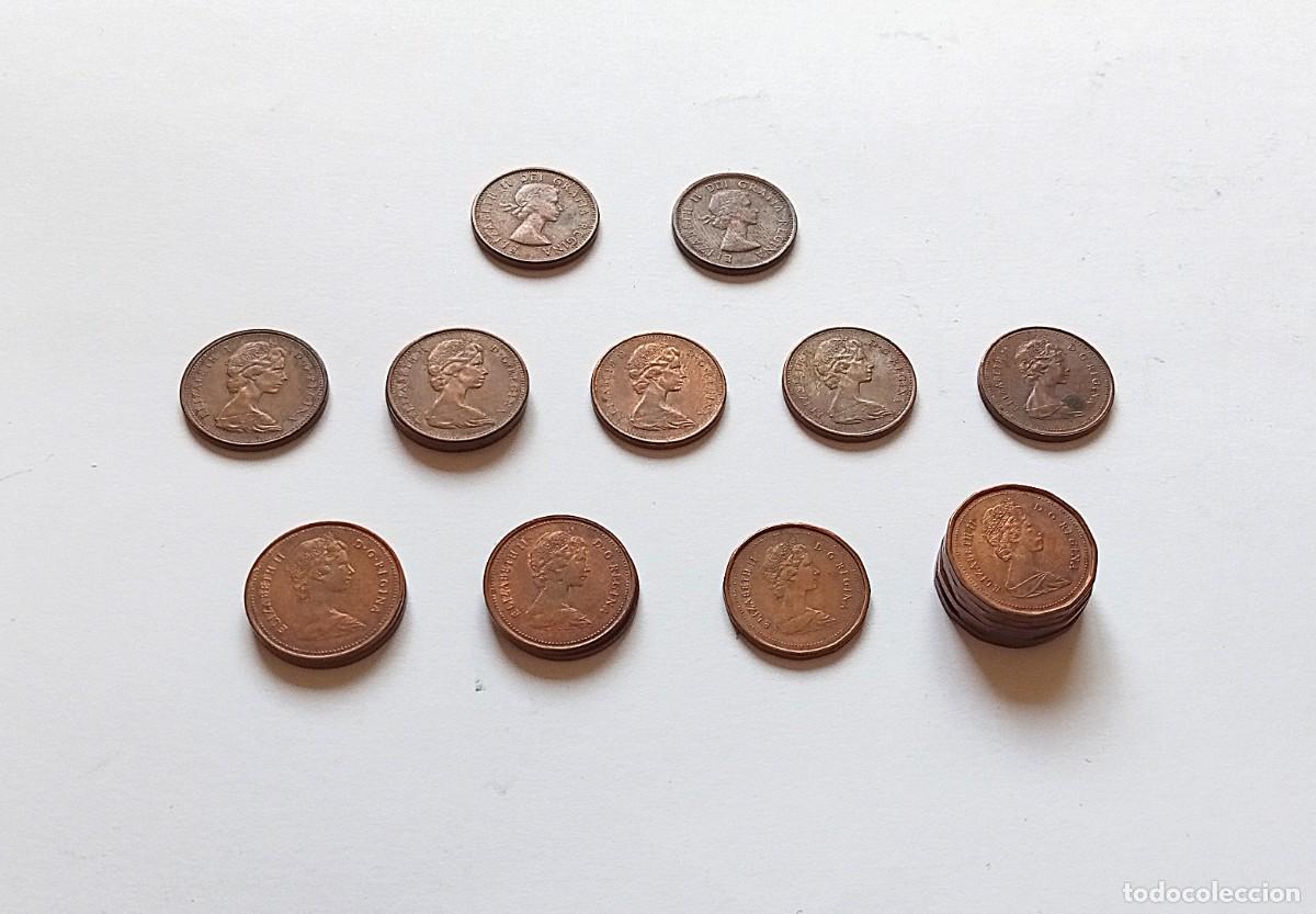Monedas antiguas de Am&eacute;rica: CANAD&Aacute; - 19 MONEDAS de 1 CENT - Entre 1962 y 1987 - VER LISTADO