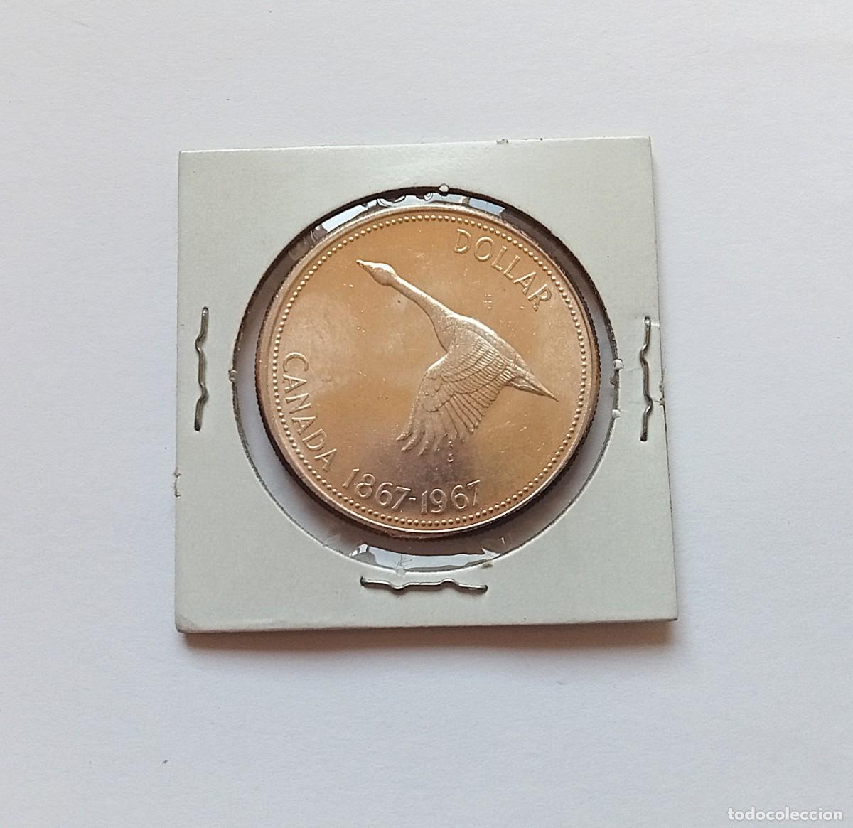 Monedas antiguas de Am&eacute;rica: 1 D&Oacute;LAR de 1967 - CANAD&Aacute; - MONEDA CANADIENSE - Foto 1