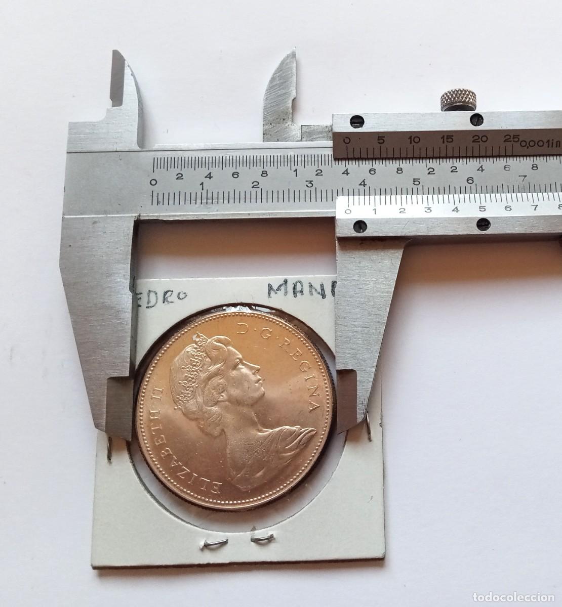 Monedas antiguas de Am&eacute;rica: 1 D&Oacute;LAR de 1967 - CANAD&Aacute; - MONEDA CANADIENSE - Foto 3