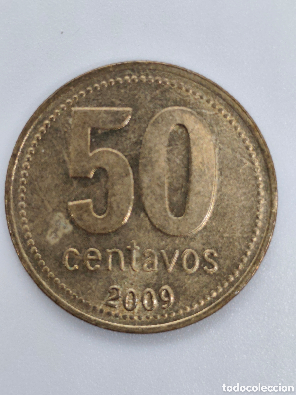 Monedas antiguas de Am&eacute;rica: Moneda de 50 Centavos Argentina
