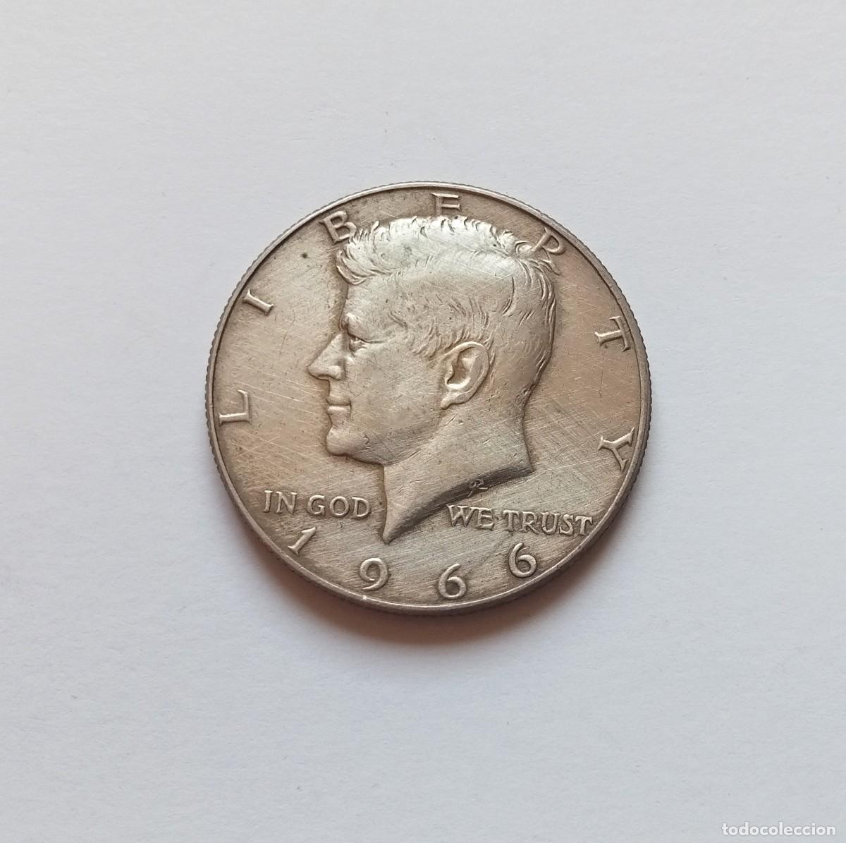 Monedas antiguas de Am&eacute;rica: 1/2 D&Oacute;LAR de 1966 - EEUU - MONEDA USA - MEDIO D&Oacute;LAR ESTADOS UNIDOS