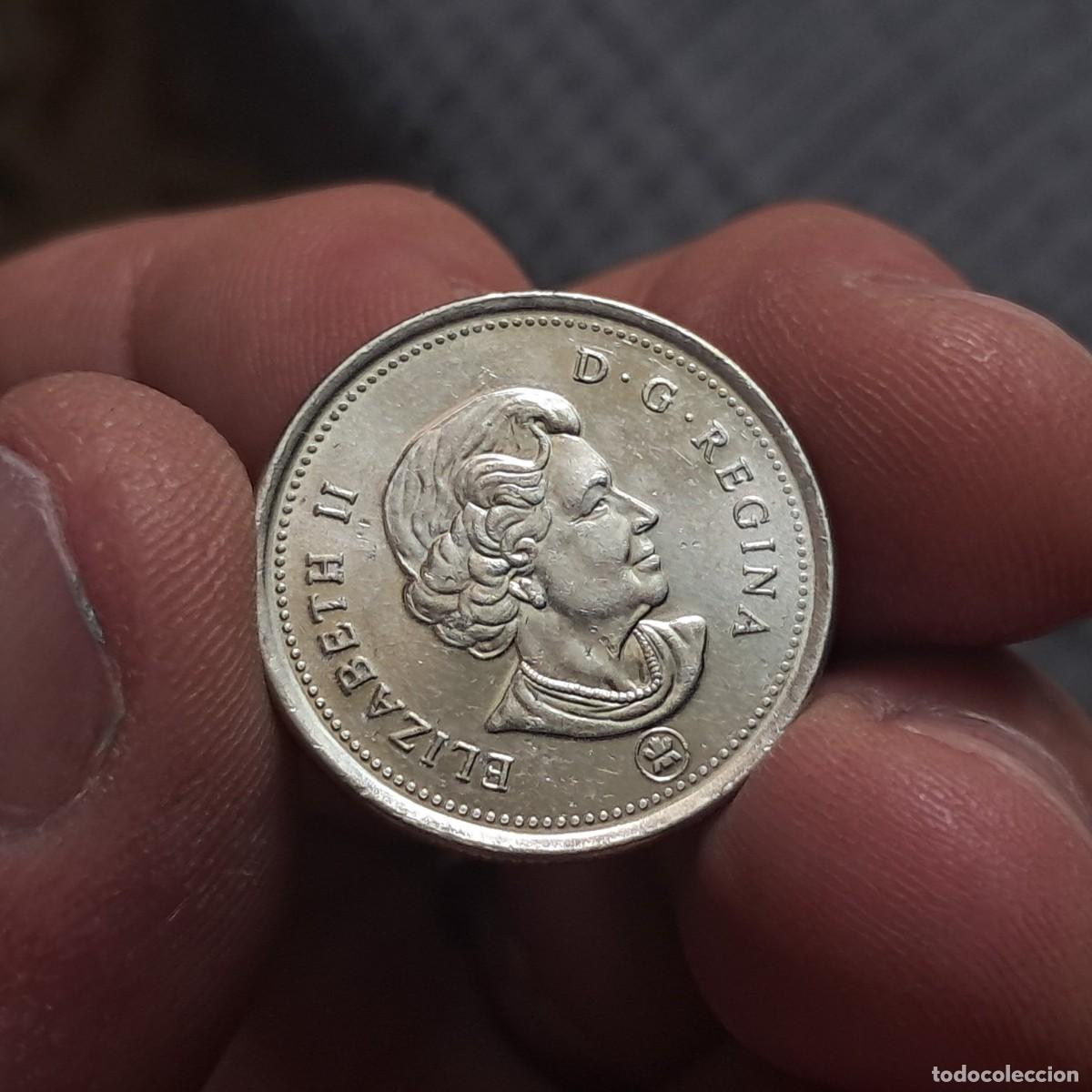 Monedas antiguas de Am&eacute;rica: MONEDA CANAD&Aacute; 25 CENTS 2009 XF - Elizabeth II (4&ordm; retrato, RCM logo) KM# 493.
