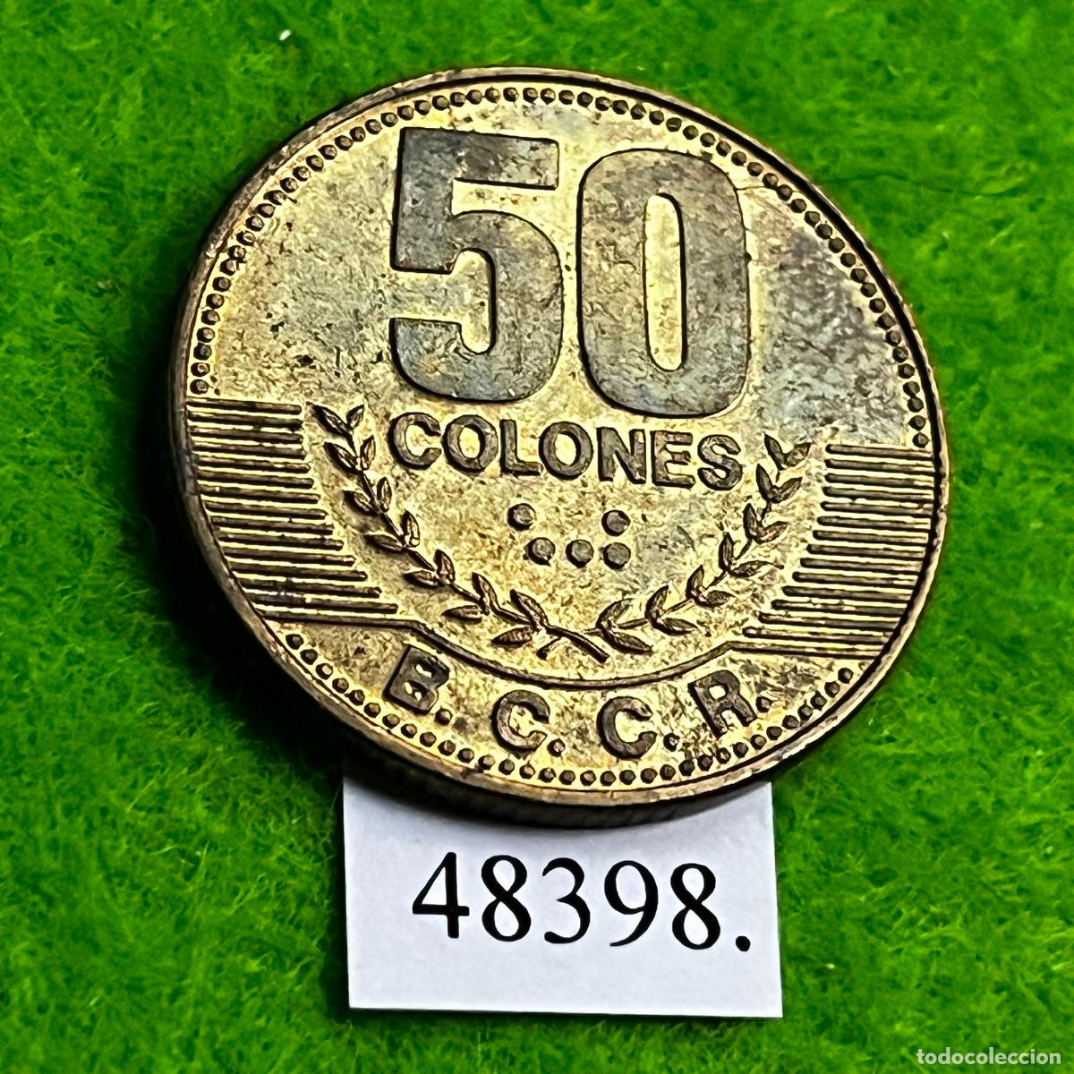 Monedas antiguas de Am&eacute;rica: Costa Rica 50 colones 2012