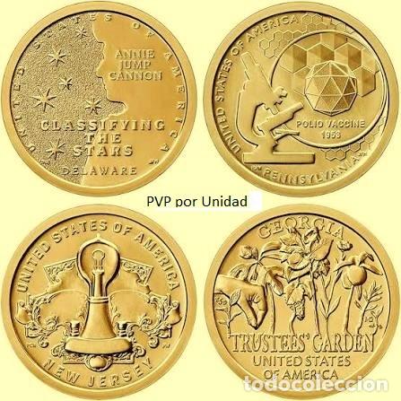 Monedas antiguas de Am&eacute;rica: Estados Unidos, 1 D&oacute;lar ''Innovaci&oacute;n 2019 P &oacute; D, UC#113 a 116 (a elegir)''./ SC (Ver descripci&oacute;n)