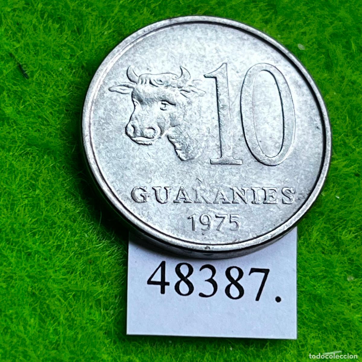 Monedas antiguas de Am&eacute;rica: Paraguay 10 guaran&iacute;es 1975