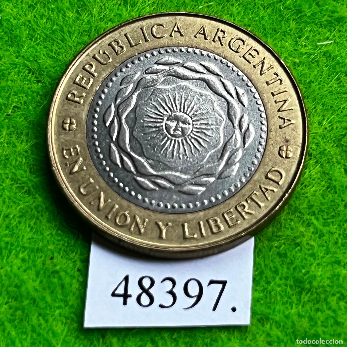 Monedas antiguas de Am&eacute;rica: Argentina 2 pesos 2016, bimetalica