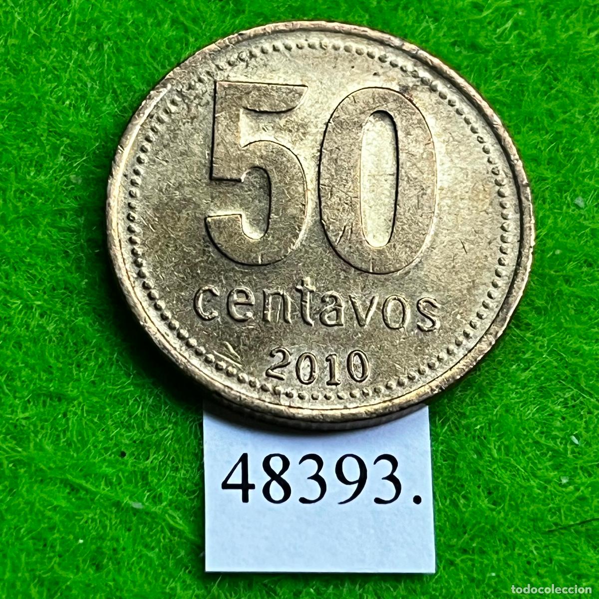 Monedas antiguas de Am&eacute;rica: Argentina 50 centavos 2010, c&eacute;ntimos