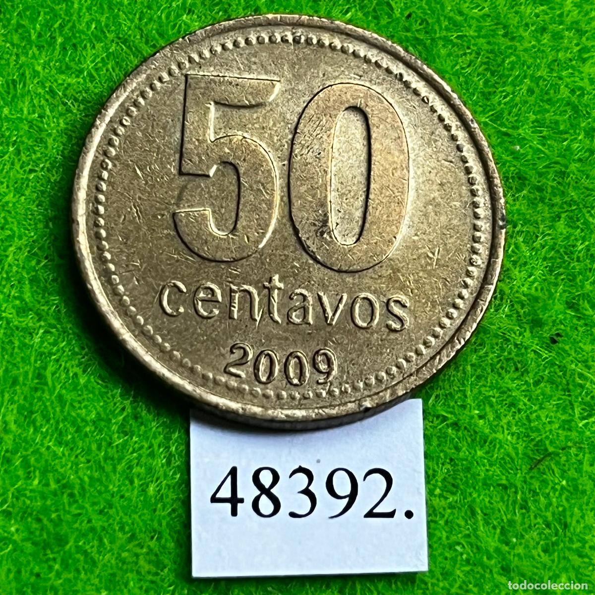 Monedas antiguas de Am&eacute;rica: Argentina 50 centavos 2009, c&eacute;ntimos - Foto 2