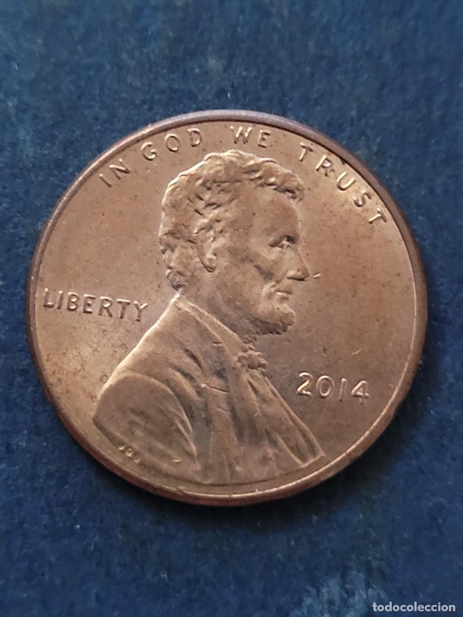 Monedas antiguas de Am&eacute;rica: Moneda 1 centavo 2014 sin ceca Estados Unidos