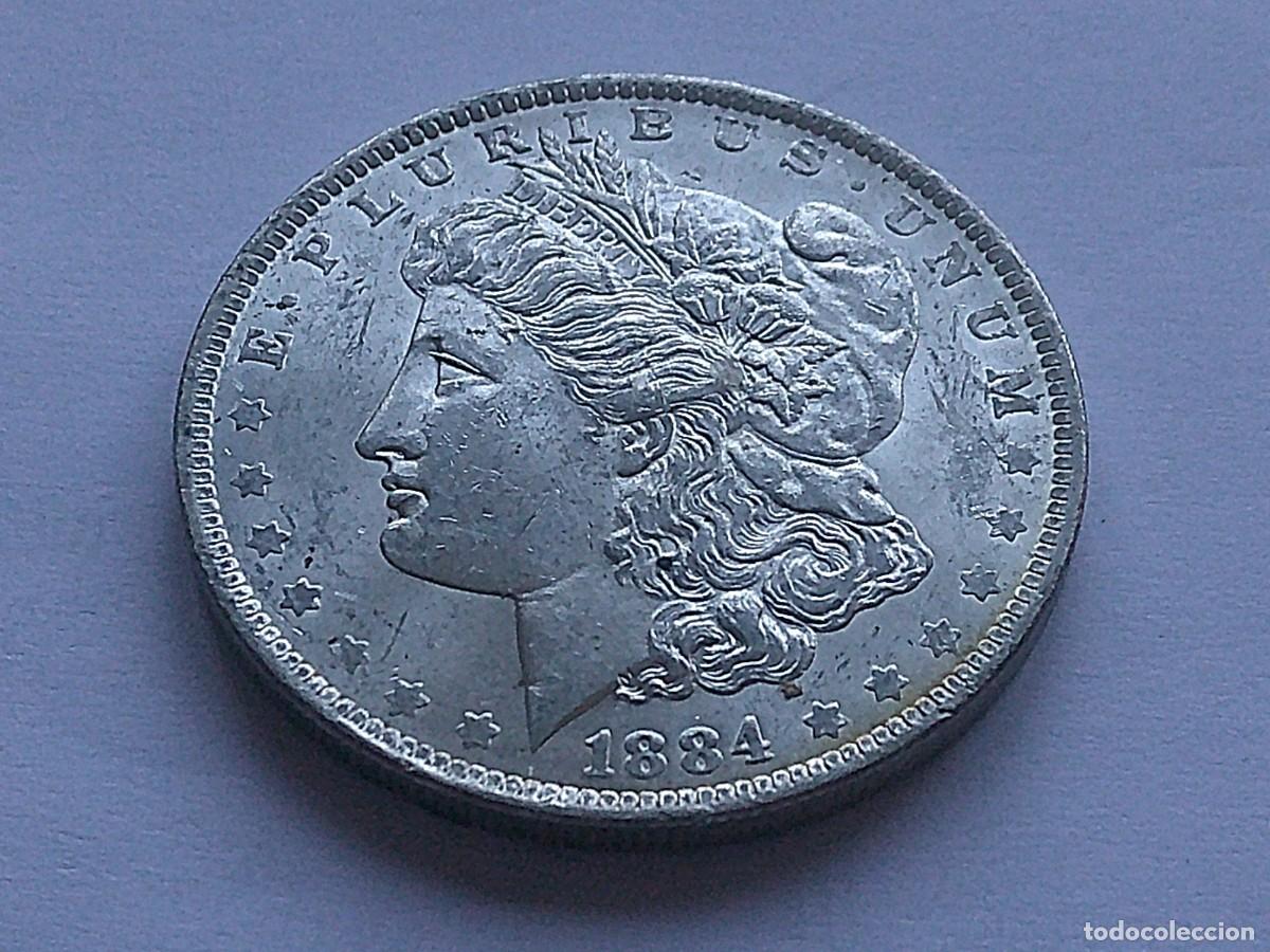 Monedas antiguas de Am&eacute;rica: USA d&oacute;lar Morgan de plata 1884 O New Orleans. 9ec29