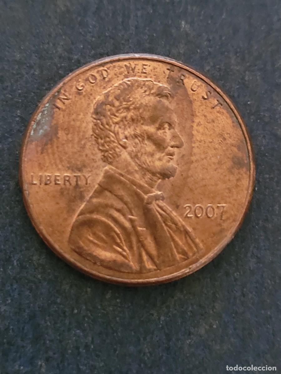 Monedas antiguas de Am&eacute;rica: Moneda 1 centavo 2007 sin ceca Estados Unidos