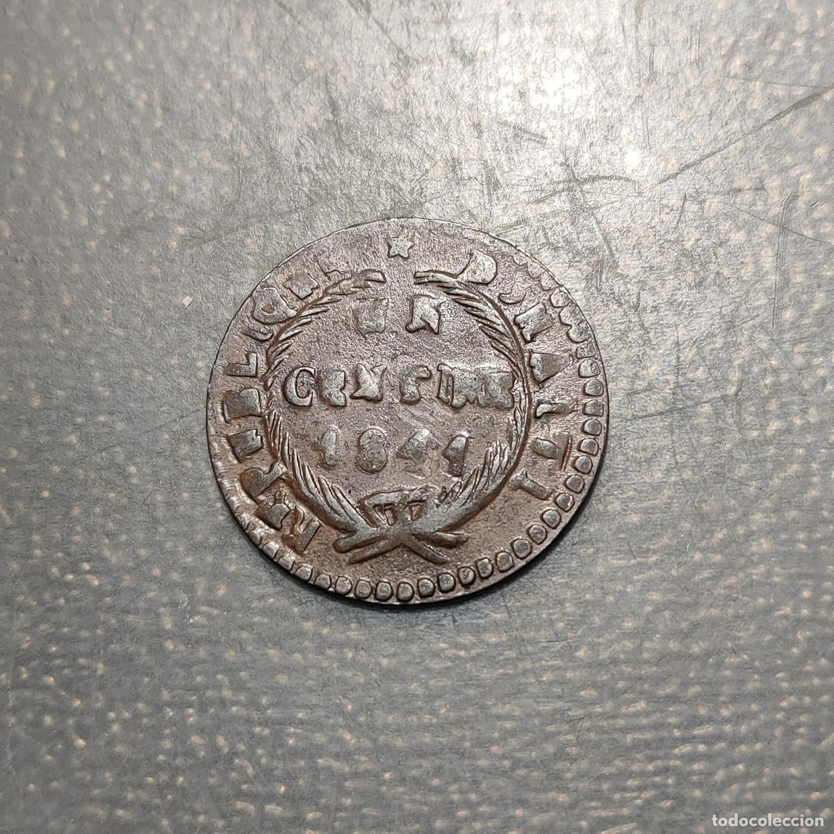 Monedas antiguas de Am&eacute;rica: HAITI 1 CENTIME 1841 AN 38 MBC
