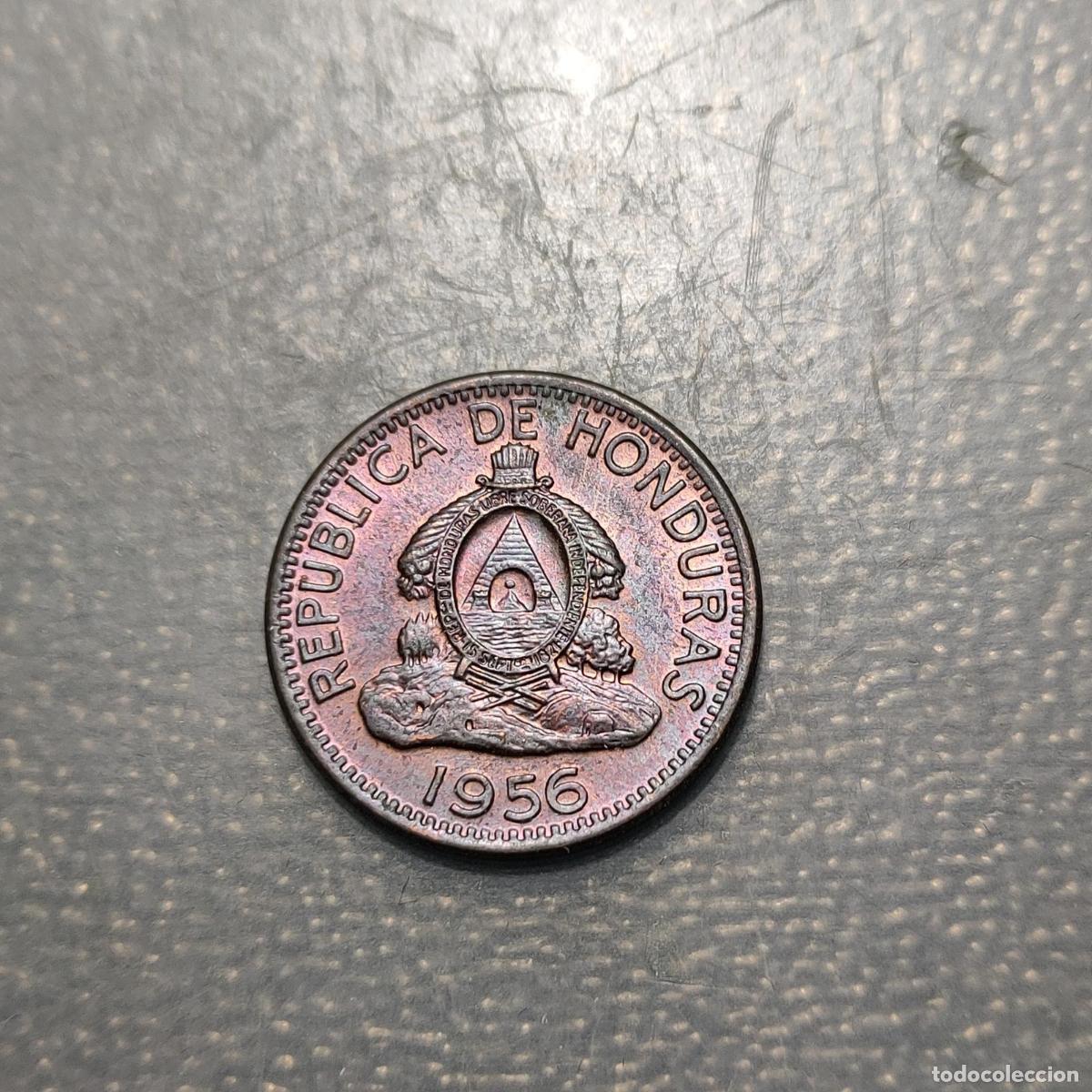 Monedas antiguas de Am&eacute;rica: HONDURAS 2 CENTAVOS DE LEMPIRA 1956 KM 78 SC UNC