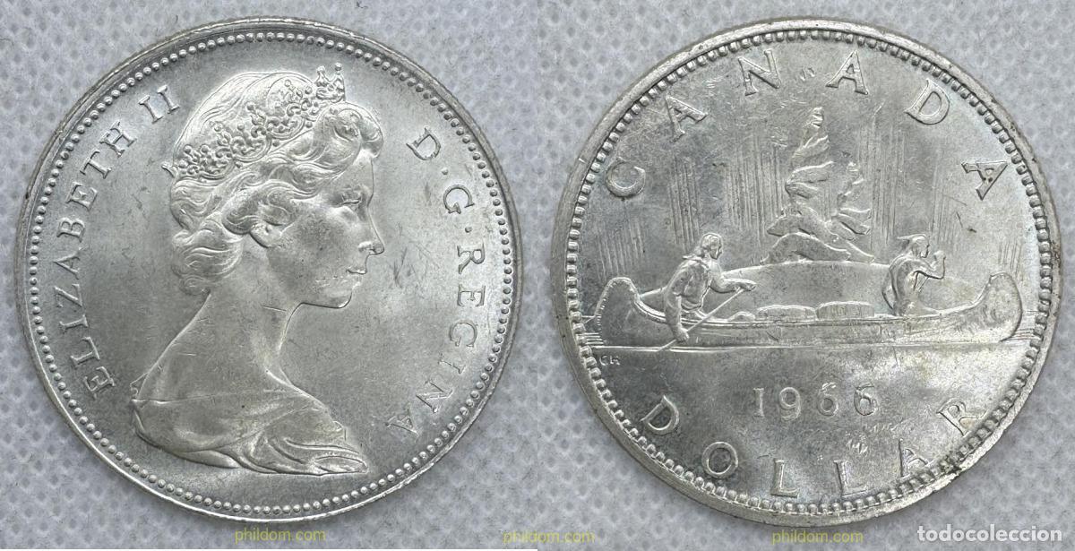 Monedas antiguas de Am&eacute;rica: 5444 CANADA 1966 CANADA 1 DOLLAR 1966 ELIZABETH II