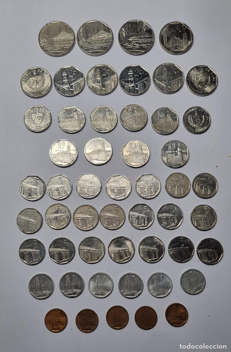 Monedas antiguas de Am&eacute;rica: LOTE 67 MONEDAS CUBA, PESOS CONVERTIBLES Y MONEDAS INTUR.