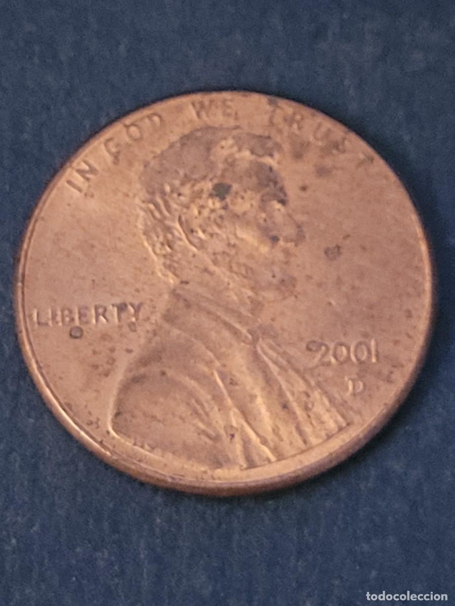 Monedas antiguas de Am&eacute;rica: Moneda 1 centavo 2001 &rdquo;D&rdquo; Estados Unidos