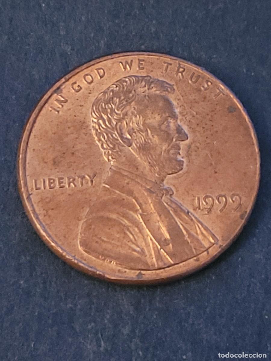 Monedas antiguas de Am&eacute;rica: Moneda 1 centavo 1999 sin ceca Estados Unidos