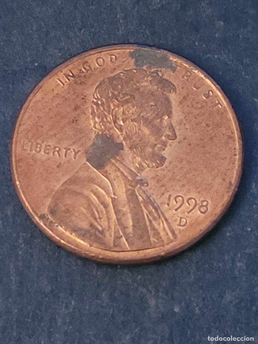 Monedas antiguas de Am&eacute;rica: Moneda 1 centavo 1998 &rdquo;D&rdquo; Estados Unidos