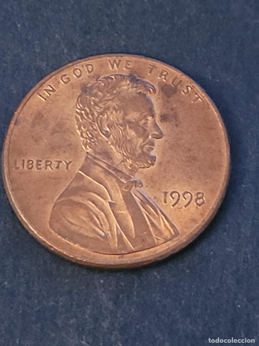 Monedas antiguas de Am&eacute;rica: Moneda 1 centavo 1998 sin ceca Estados Unidos