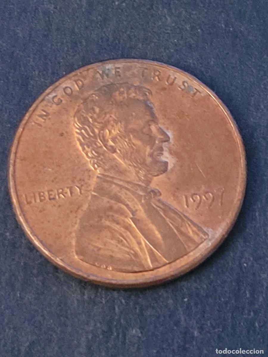 Monedas antiguas de Am&eacute;rica: Moneda 1 centavo 1997 sin ceca Estados Unidos