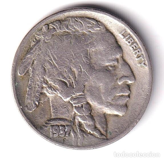 Monedas antiguas de Am&eacute;rica: MONEDA ESTADOS UNIDOS - 5 CENT 1937 - BUFALO NICKEL
