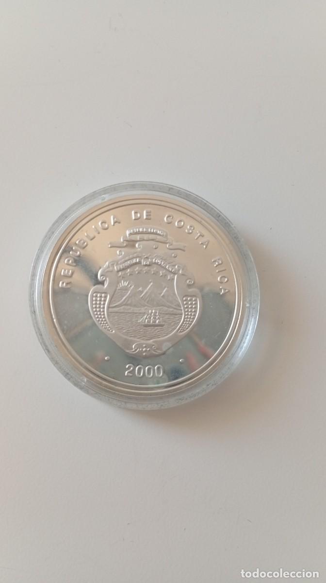 Monedas antiguas de Am&eacute;rica: Moneda Costa Rica 5000 Colones A&ntilde;o 2000 B. Central 50 Aniversario Plata, COA & Original Case