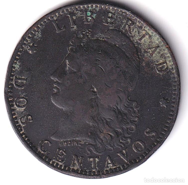 Monedas antiguas de Am&eacute;rica: MONEDA ARGENTINA - 2 CENTAVOS - 1891 - LIBERTAD - REP. DE ARGENTINA - BRONCE