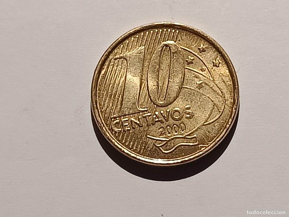 Monedas antiguas de Am&eacute;rica: Moneda de Brasil. 10 centavos. 2000 - Foto 2