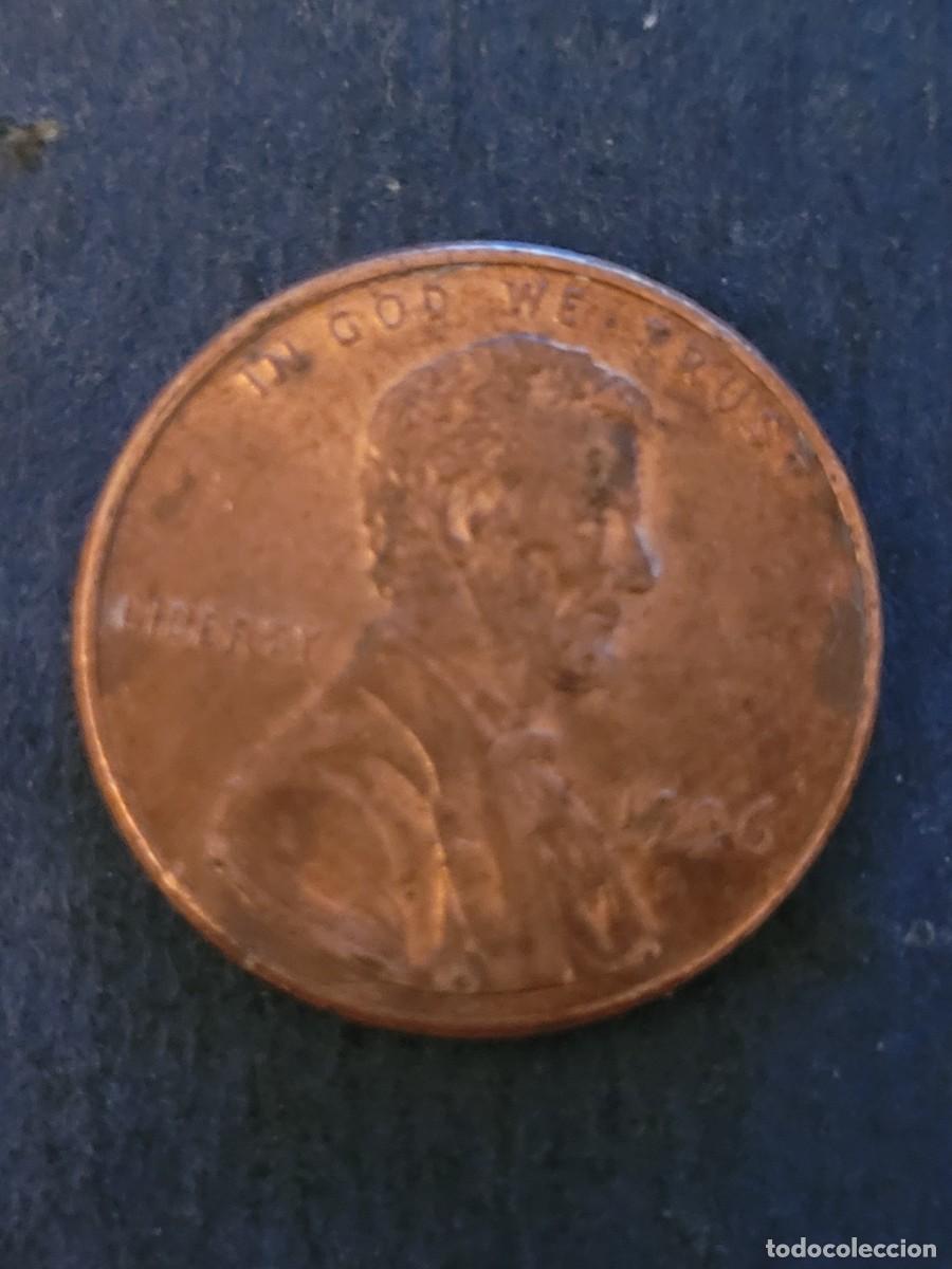Monedas antiguas de Am&eacute;rica: Moneda 1 centavo 1996 sin ceca Estados Unidos