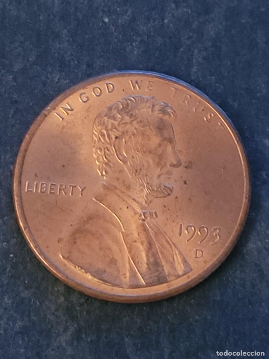Monedas antiguas de Am&eacute;rica: Moneda 1 centavo 1993 &rdquo;D&rdquo; Estados Unidos