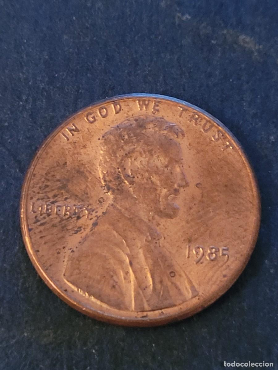 Monedas antiguas de Am&eacute;rica: Moneda 1 centavo 1985 sin ceca Estados Unidos