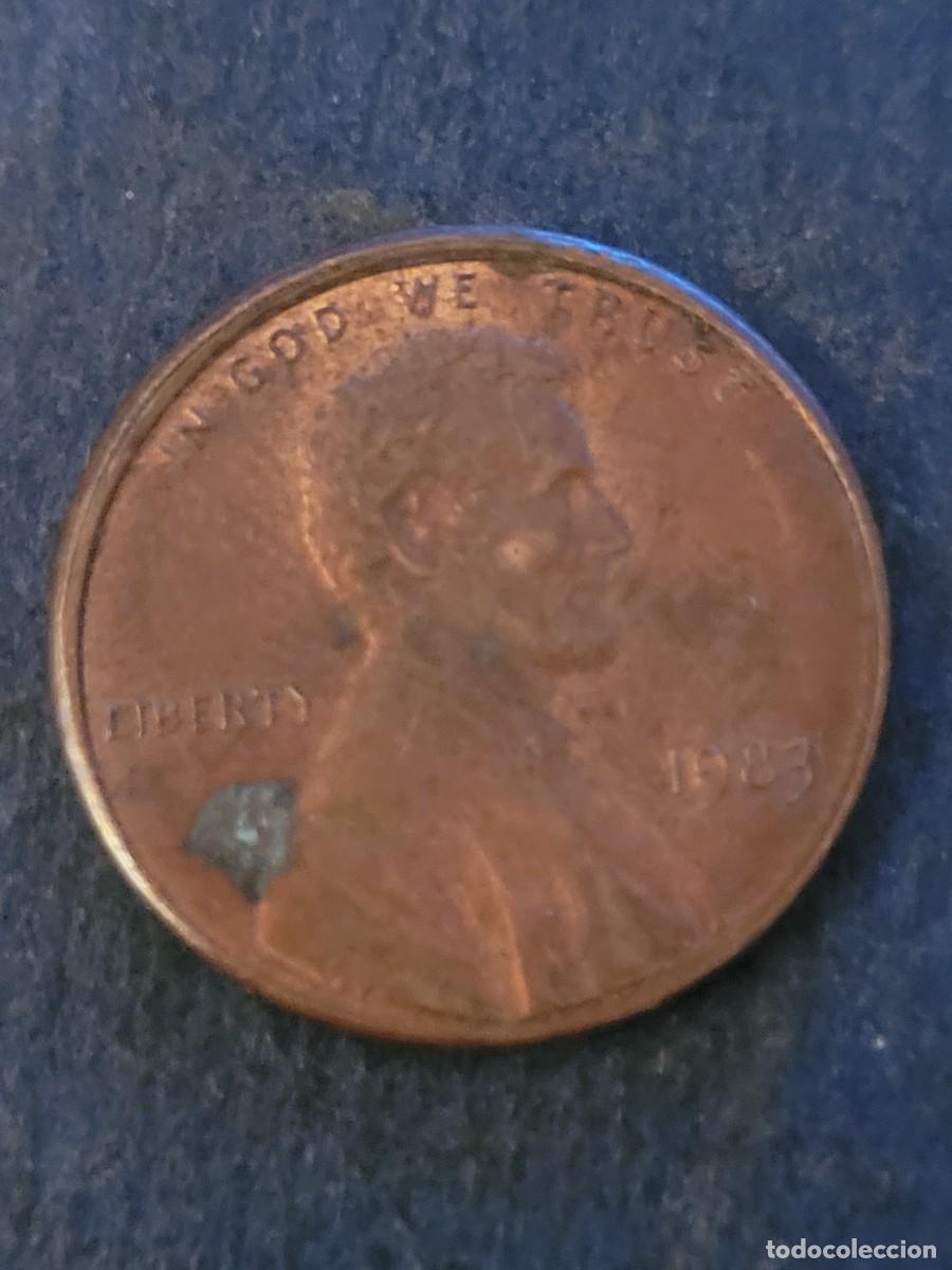 Monedas antiguas de Am&eacute;rica: Moneda 1 centavo 1983 sin ceca Estados Unidos