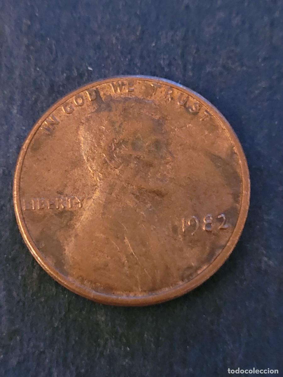 Monedas antiguas de Am&eacute;rica: Moneda 1 centavo 1982 sin ceca Estados Unidos